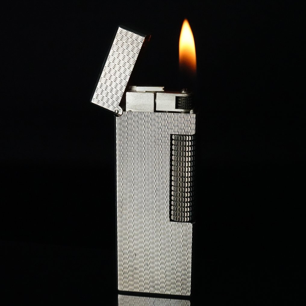 Dunhill - Basket Pattern Rollagas Lighter - χωρίς τιμή ασφαλείας - Αναπτήρας - Silver plated #1.0