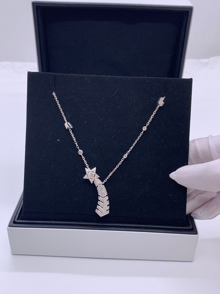 Chanel - 项链 - 18K包金 白金 -  0.40ct. tw. - 钻石 #3.2