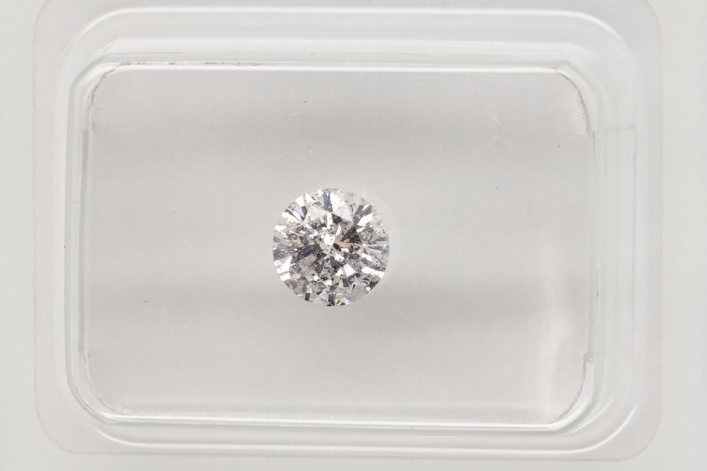 χωρίς τιμή ασφαλείας - 1 pcs Διαμάντι (Φυσικό) - 0.49 ct - Στρογγυλό - I2 - Gem Report Antwerp (GRA) #2.1