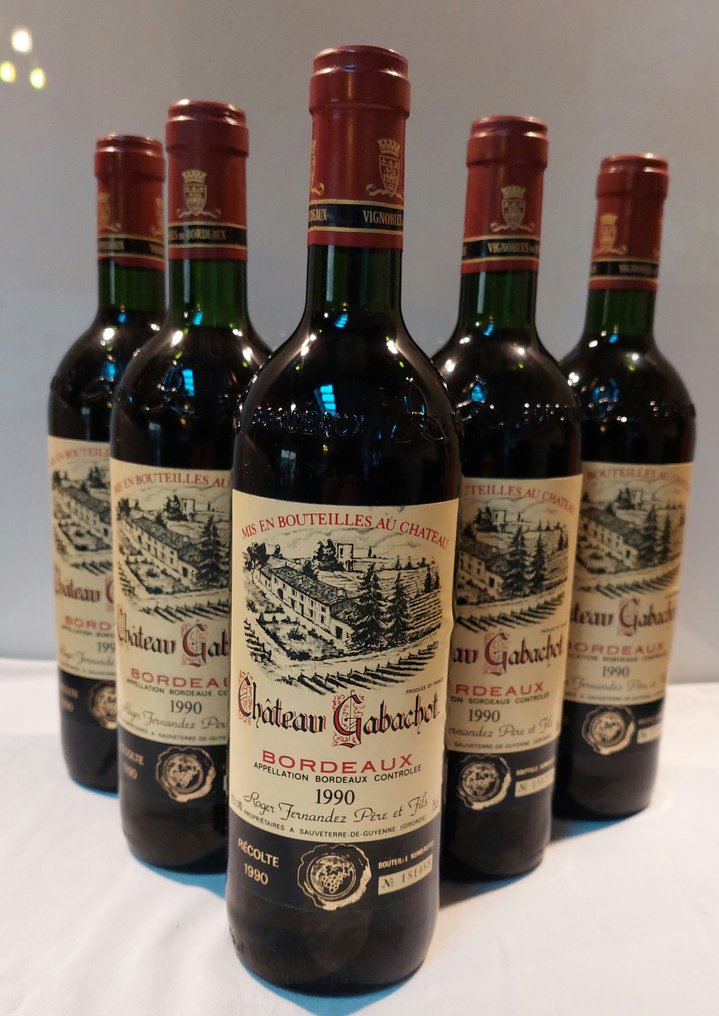 1990 Chateau Gabachot - Burdeos - 6 Botellas (0,75 L) #1.0