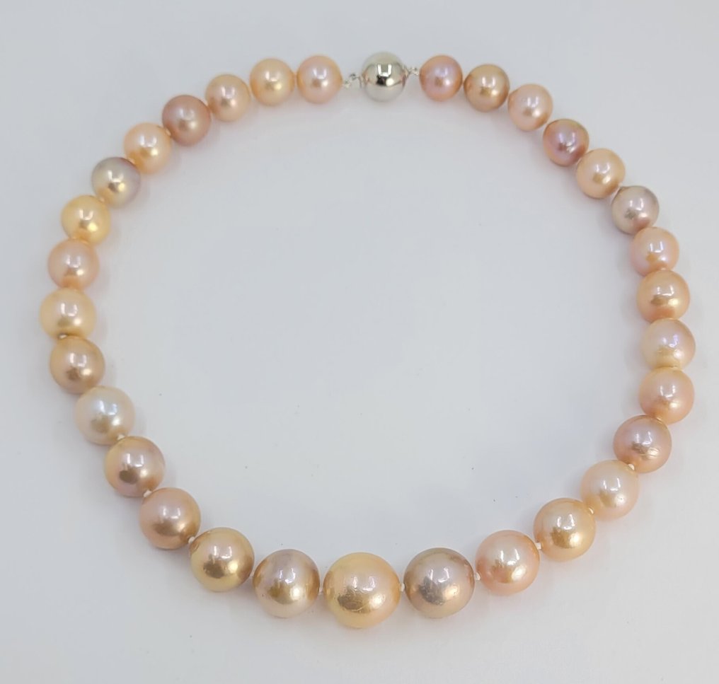 Sem preço de reserva - Colar Enormes pérolas Edison de 11,5x15,5mm #4.3