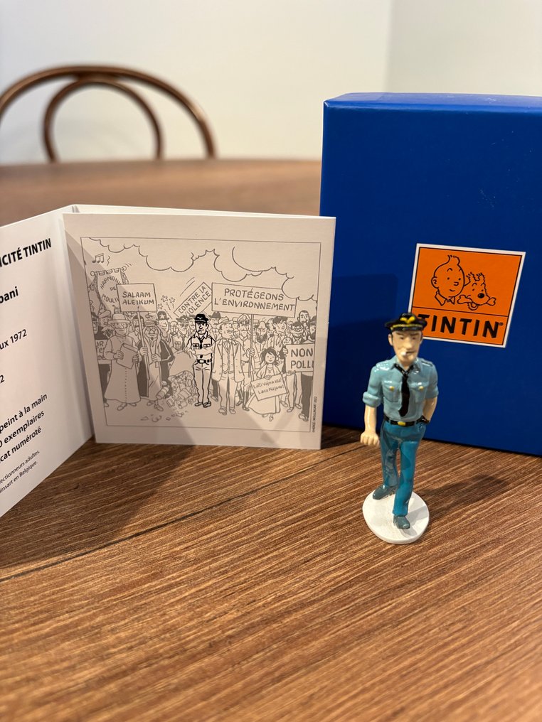 Statuetta - Collection Carte de Vœux 1972 - Moulinsart Tintin réf 46538 - Piombo #1.0