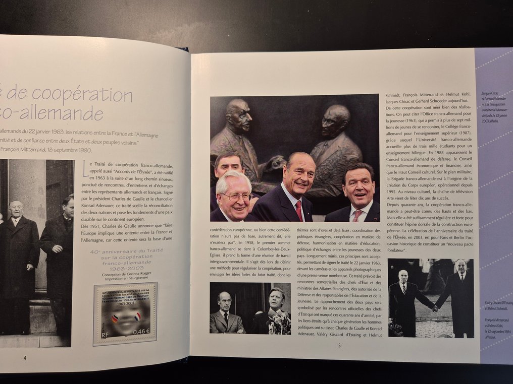 法國 2003 - 带其盒子的邮票册，包含邮票块和全新邮票。品质非常好。 - Yvert #3.2