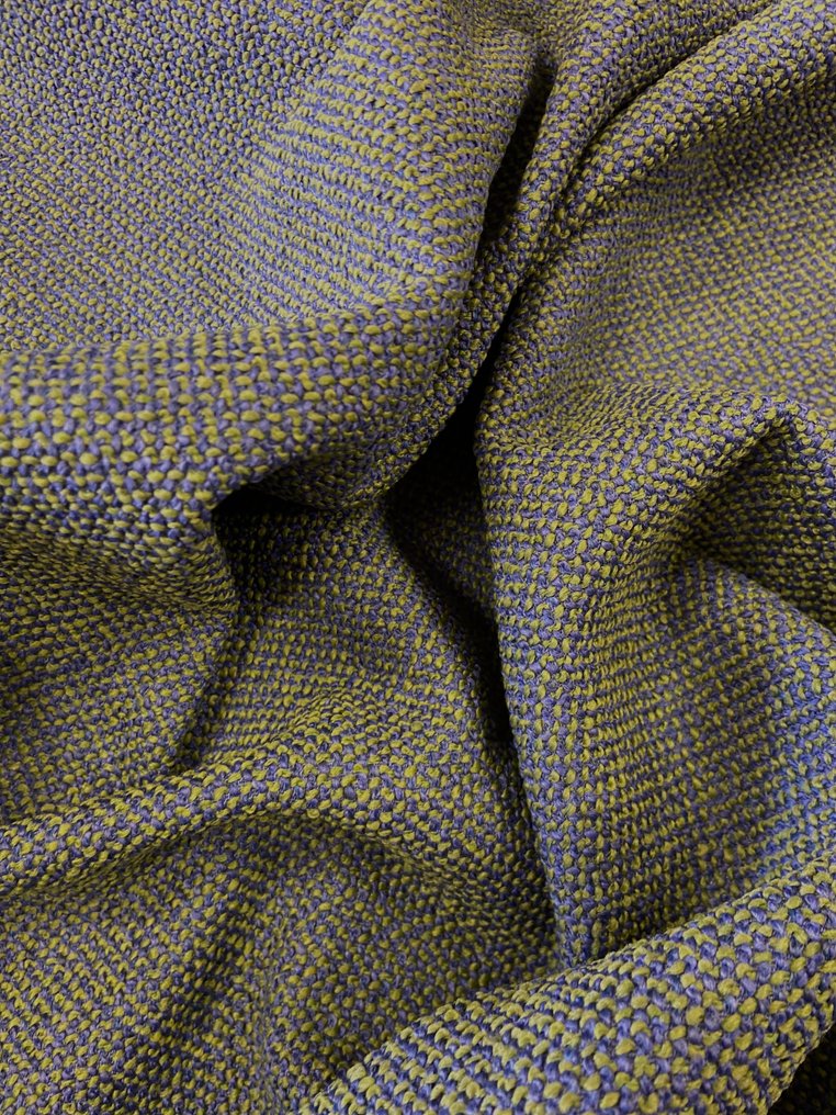 浅紫色和酸绿色交织的柔软织物，意大利制造 - 室內裝潢織物  - 500 cm - 140 cm #2.1