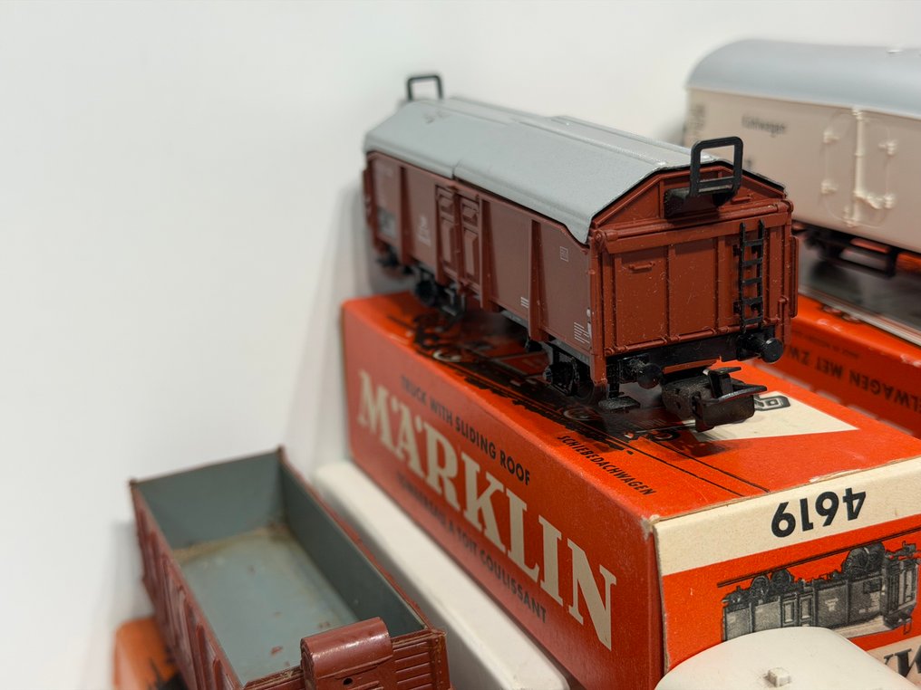 Märklin H0 - 4500/4600 serie - Vagón de tren de mercancías a escala (18) - 18 vagones de mercancías - DB #4.3