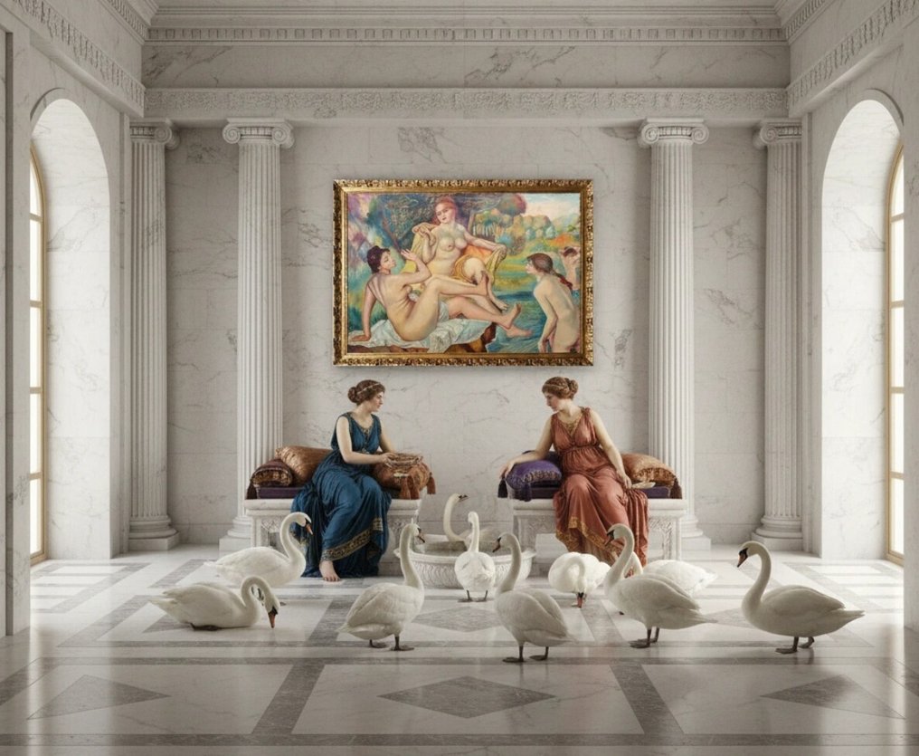 École Espagnole (1950s) - Le banquet de Sappho #2.1