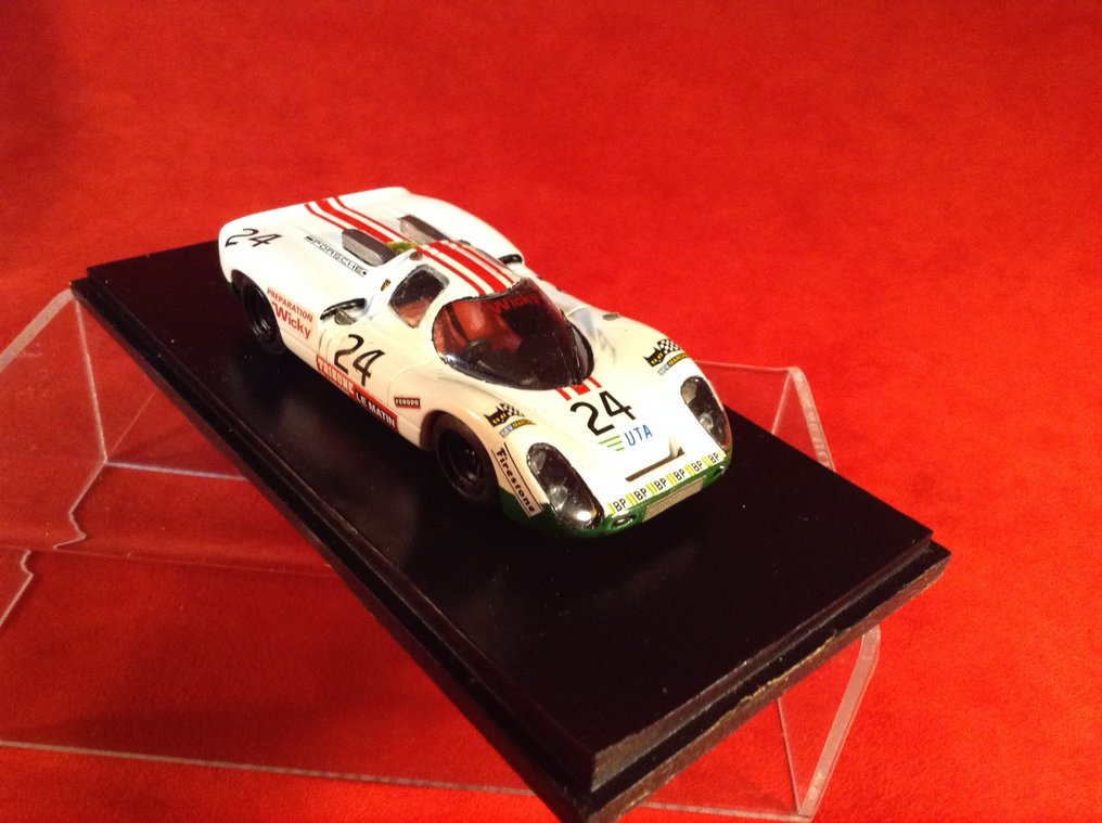 Pit Models - made in Italy 1:43 - Model samochodu wyścigowego - Porsche 907 Sport "Wicky Racing Team" 19° Le Mans 1972 #24 of Peter Mattli /Hervé Bayard/Walter Brun - Bardzo rzadki - wykonany profesjonalnie przez Fabrizio Pitondo - numer #11 spośród zaledwie 50 #1.0