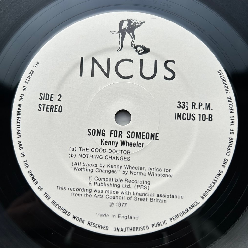 Kenny Wheeler - Song For Someone (SIGNED by Wheeler, Winston and Taylor!!) - Single Vinyl Record - 1977 #3.2