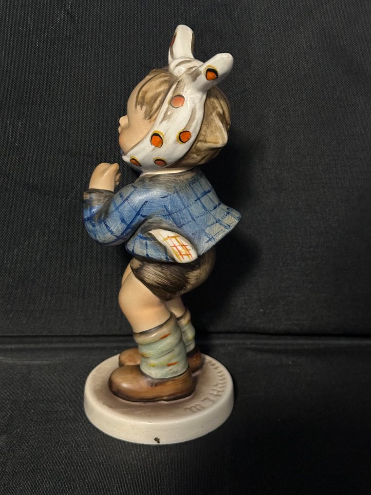 Goebel - 雕像 - Collectible Hummel Goebel Figurine 1951 #217 "Boy with toothache" - TMK4 - 瓷, 陶瓷 #1.0