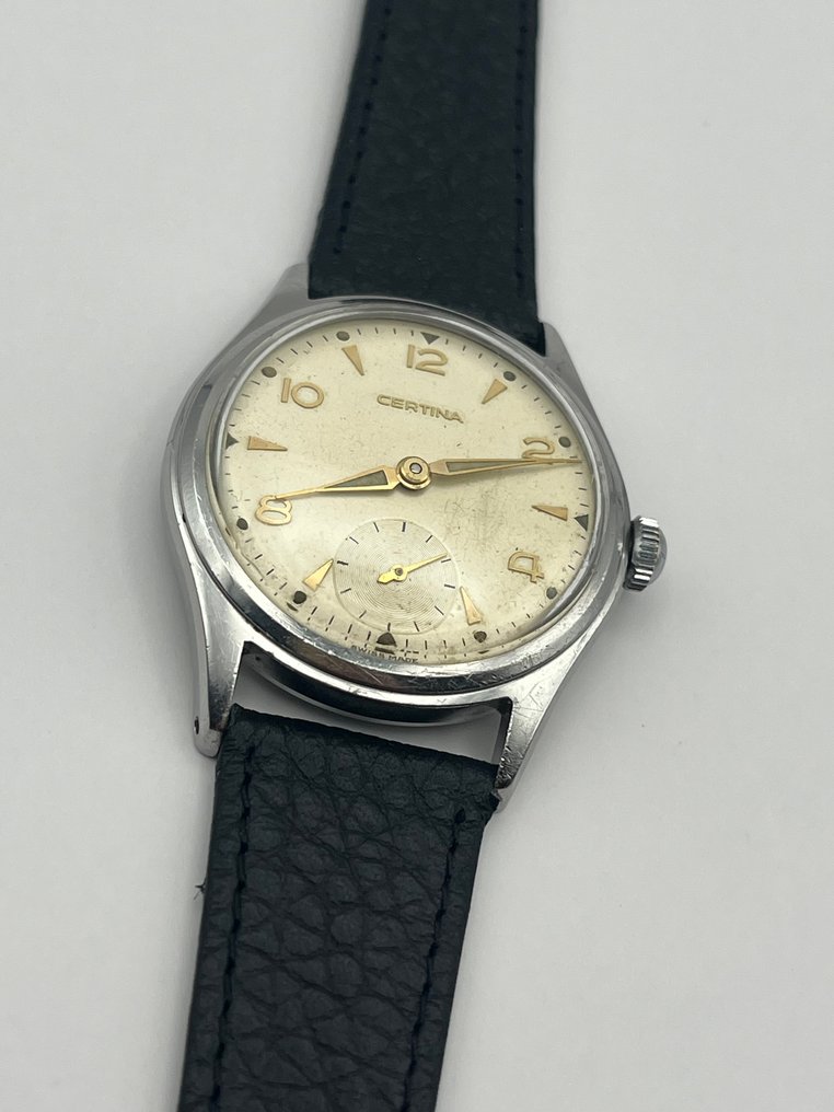 Certina - cal. 320 | NOS leather strap | sub-second - Ingen mindstepris - 81101 - Mænd - 1953 #2.1