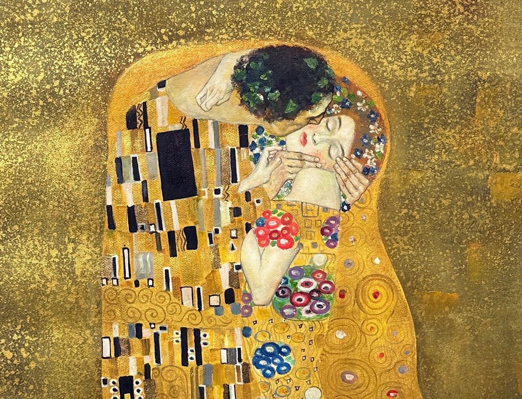 After Gustav Klimt - The Kiss #3.2