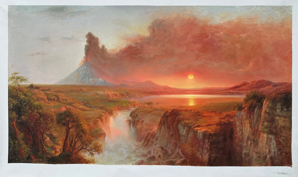 After  Frederic Edwin Church - Cotopaxi #4.3