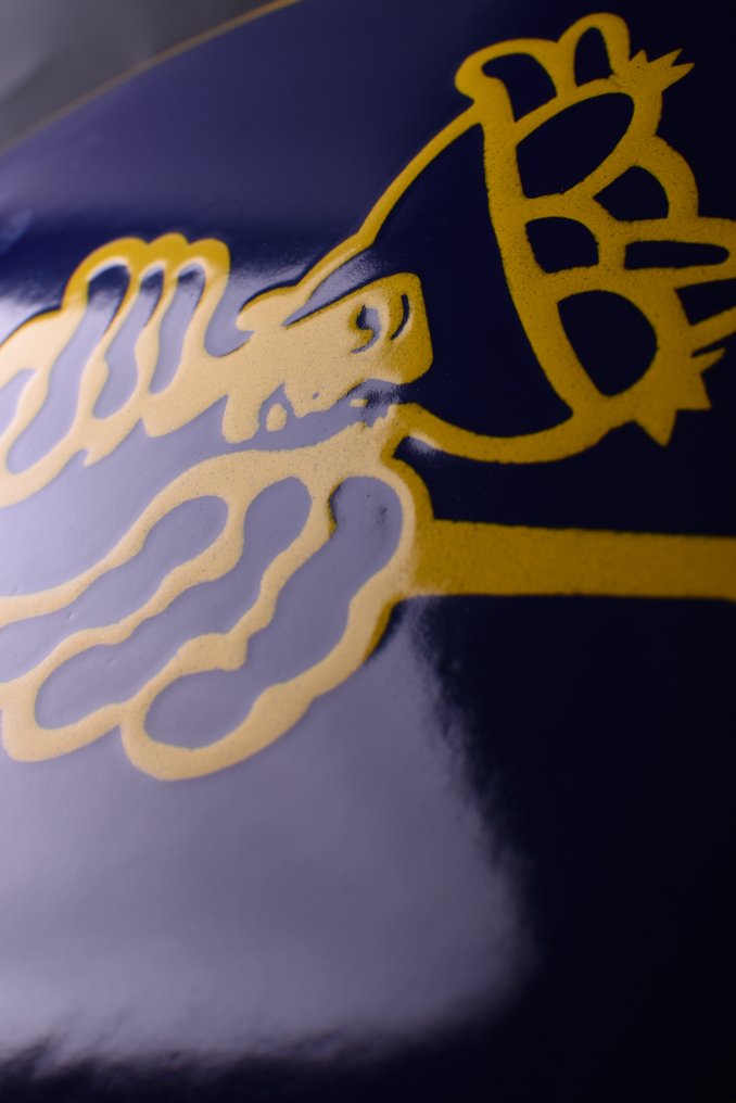 Chiquita - Εμαγιέ πινακίδα - XL CHIQUITA μπανάνες· μεταλλική πινακίδα με επίχρυσο επίστρωση 50cm· ωραία/γυαλιστερή· χειροποίητο· - Σμάλτο #2.1