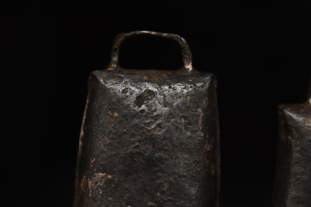 Μεσαιωνικός (Γοτθικός) - 3 x Iron Hand Craft Καμπάνες της Εκκλησίας - 9.2 cm  (χωρίς τιμή ασφαλείας) #1.0