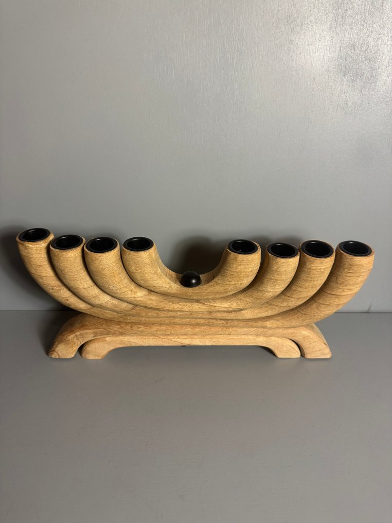 Candeliere Portacandele danese regolabile in design scandinavo - Legno #2.1