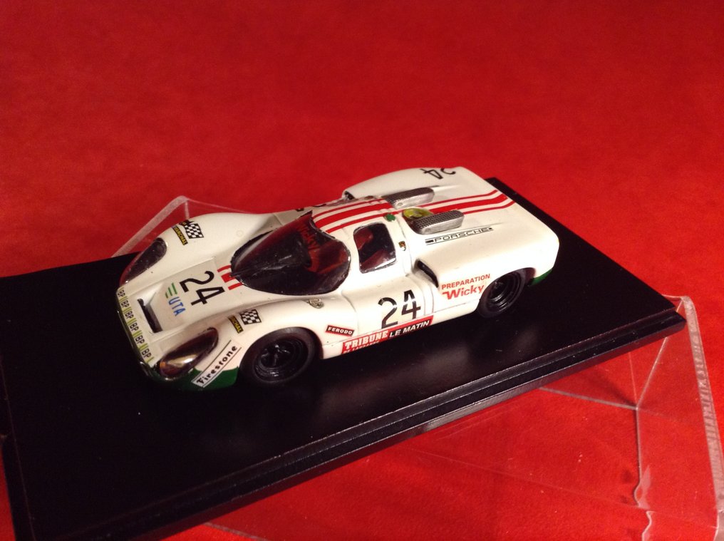 Pit Models - made in Italy 1:43 - Model samochodu wyścigowego - Porsche 907 Sport "Wicky Racing Team" 19° Le Mans 1972 #24 of Peter Mattli /Hervé Bayard/Walter Brun - Bardzo rzadki - wykonany profesjonalnie przez Fabrizio Pitondo - numer #11 spośród zaledwie 50 #1.0