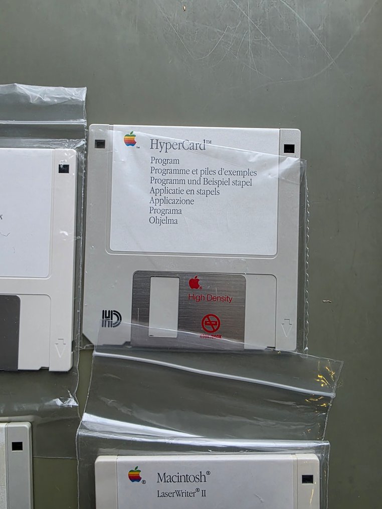 (No reserve price) Apple lot software and manuals + original sticker - Macintosh - Com caixa de substituição #1.0