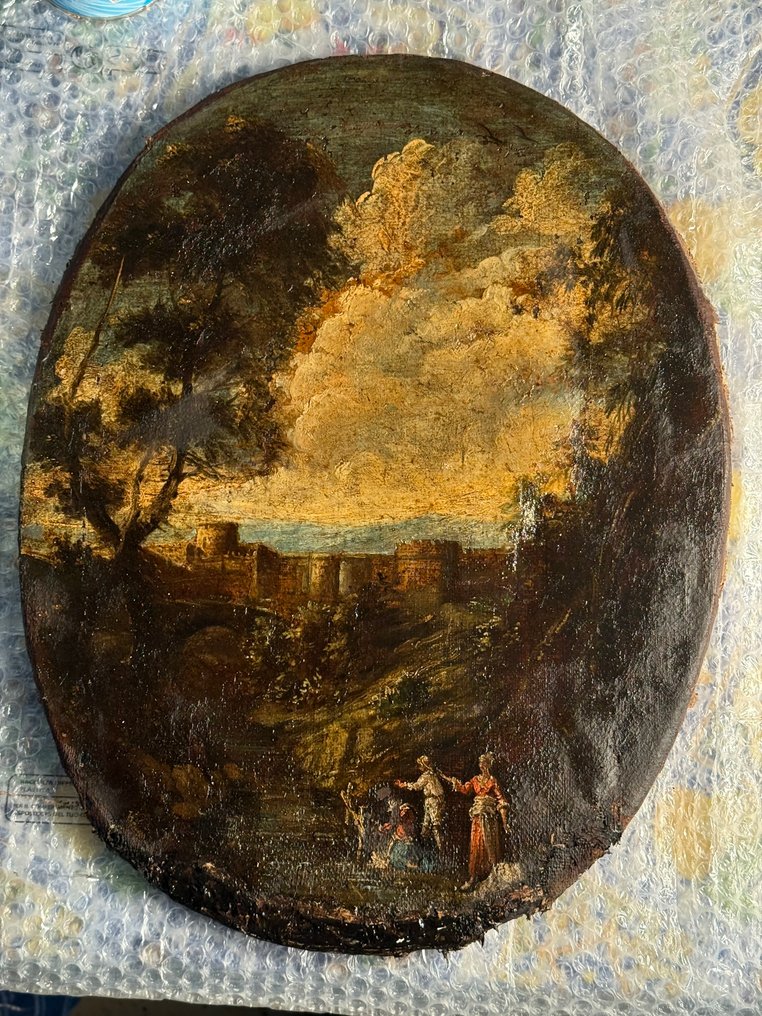 Scuola di A. Magnasco (X - Paesaggio con figure #1.0