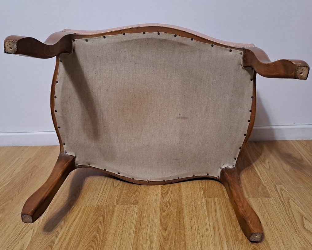 Footstool - Walnut - Louis XV style #4.3