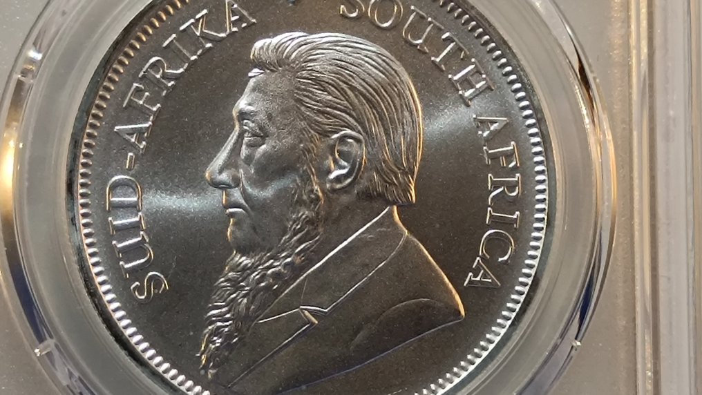 Dél-Afrika. 1 Rand 2018 Krugerrand, 1 Oz (.999), gradée par PCGS. MS69 (Nincs minimálár) #2.1