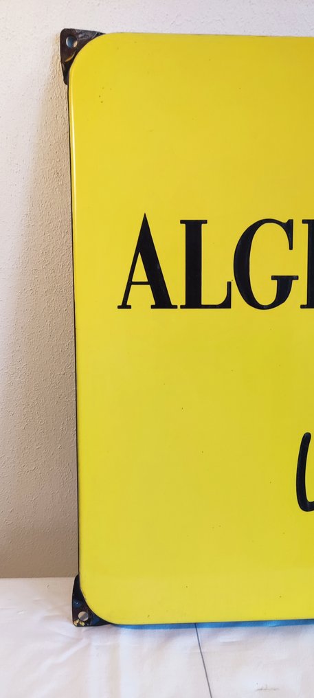 Langcat Bussum - Εμαγιέ πινακίδα - Amsterdamsche courant Algemeen Handelsblad - Σμάλτο σε ατσάλι. #1.0