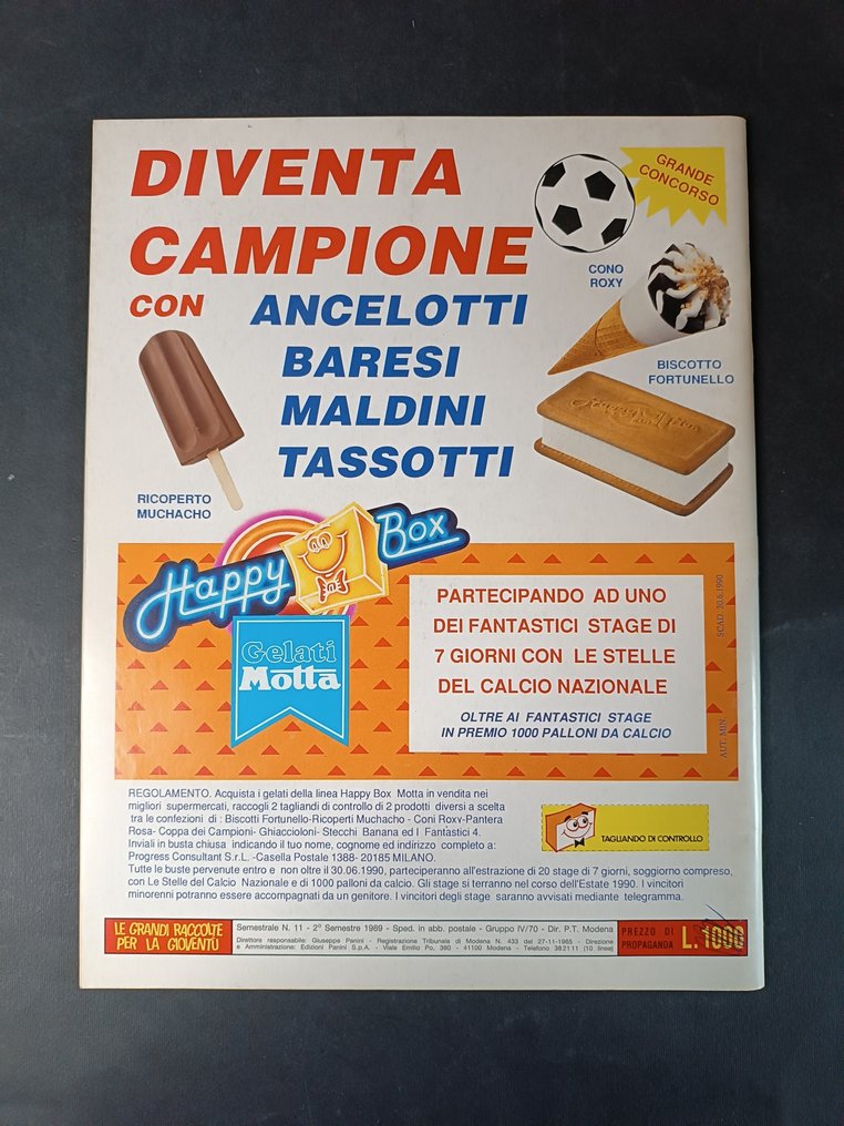 Panini album calciatori vuoto calciatori 1989/90 con cedola - 1 Empty Album - Good (GD) #1.0