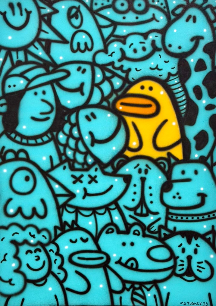 Mr Turkey - The Yellow and Friendly Duck - NO reserve #1.0