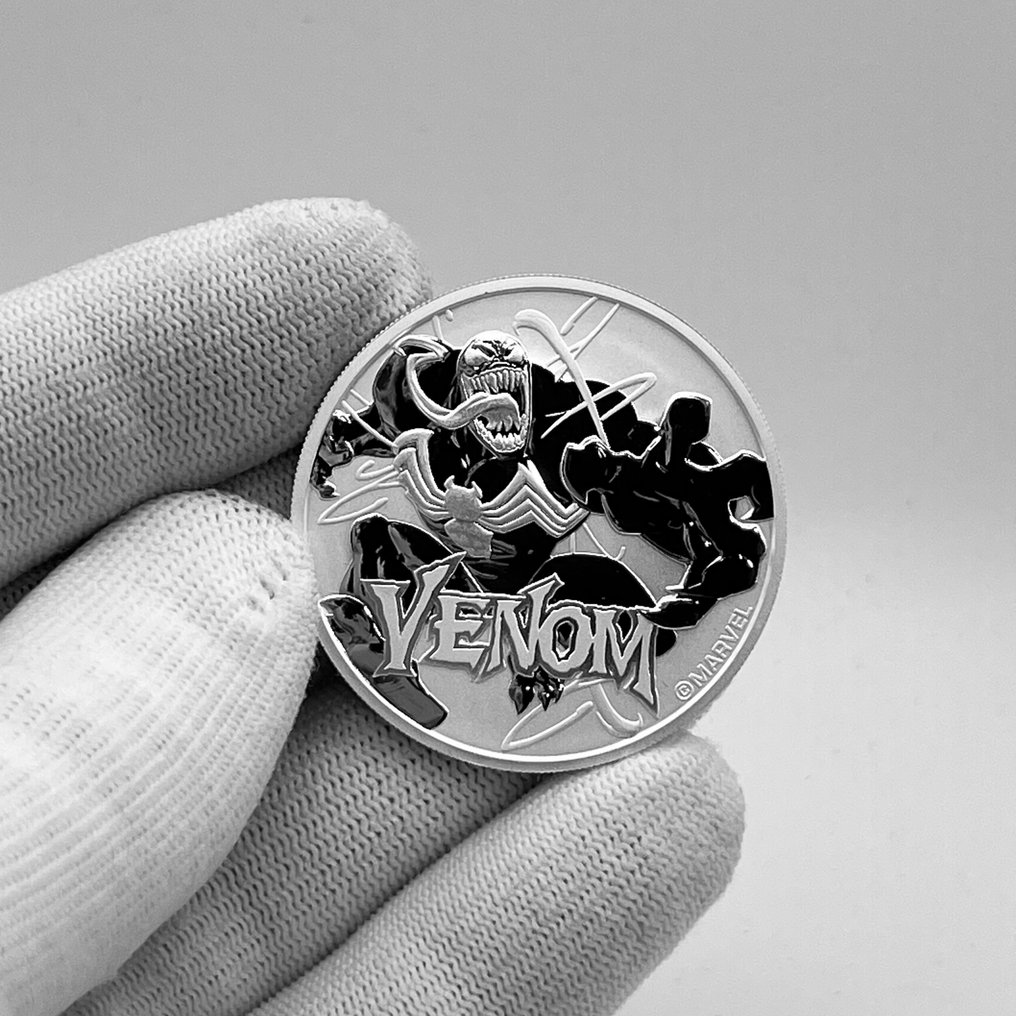 Niue. 2 Dollars 2020 – Marvel Venom – 1 oz Silver coin – Ag .999 (Sem preço de reserva) #3.2