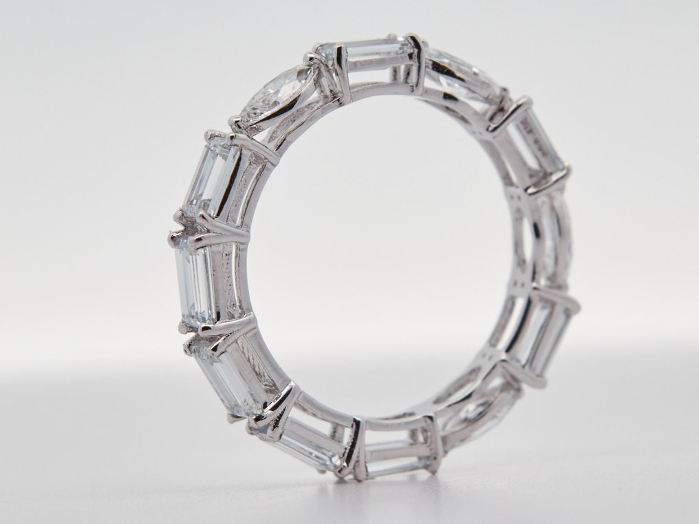 Zonder minimumprijs - Ring - 14 karaat Witgoud -  2.50ct. tw. Diamant (Lab-grown) #3.2