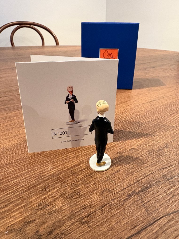 Statuetta - Collection Carte de Vœux 1972 - Moulinsart Tintin réf 46536 - Piombo #2.1