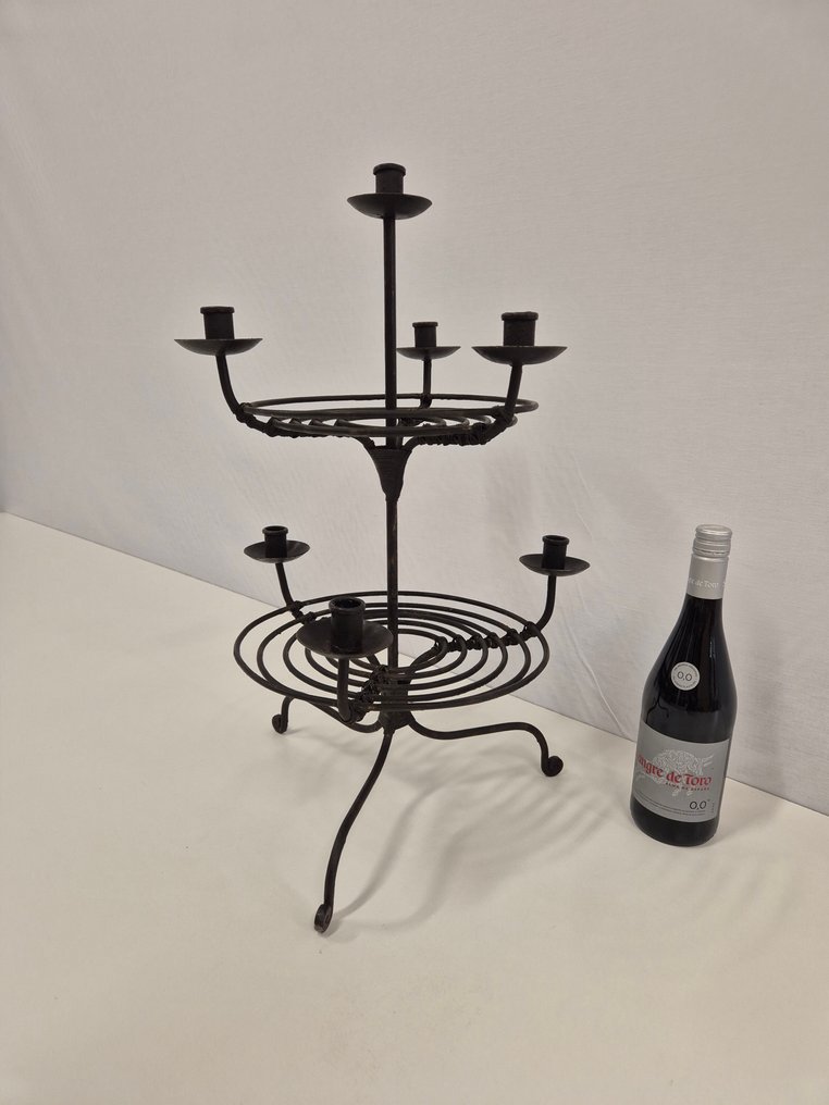 Candlestick - Wrought iron - 7 candle holders #1.0