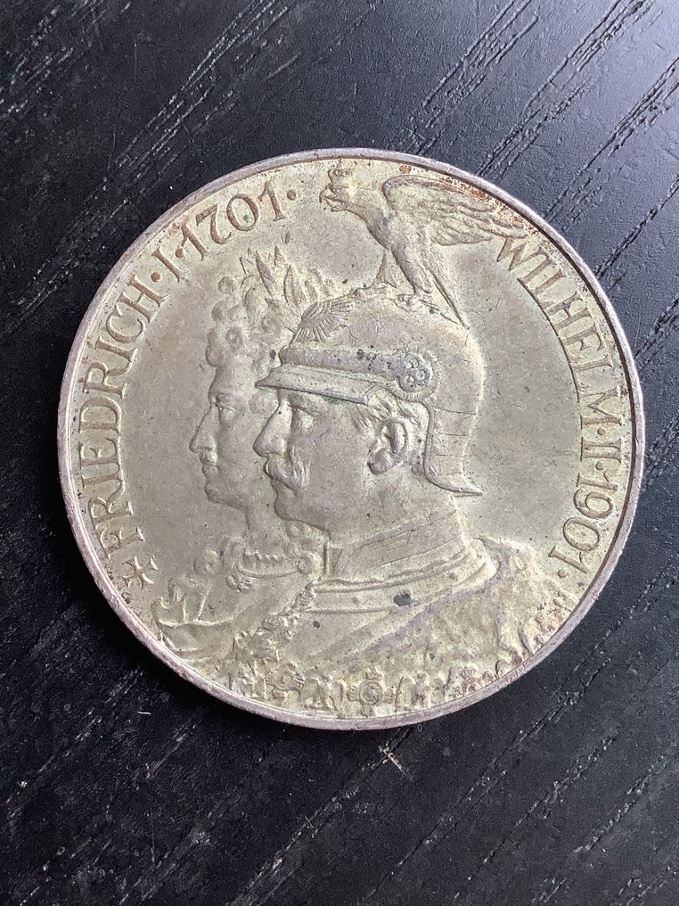 Germany, Empire Wilhelm II. 5 Mark 1901 / 200th Anniversary of the Kingdom. Prussia (No reserve price) #1.0
