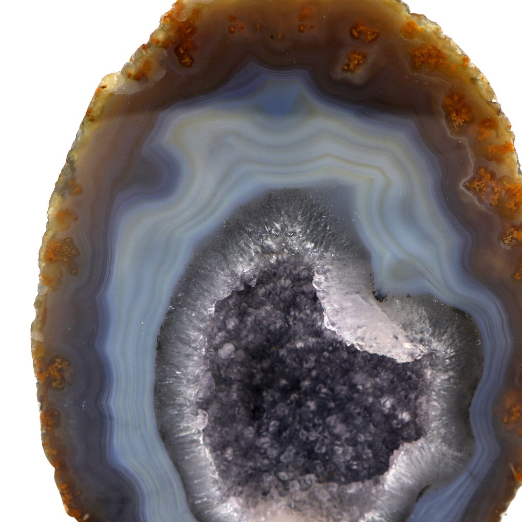 Sem reserva - Ágata arco-íris - Geode - 18x15x6 cm- 1.97 kg #3.2