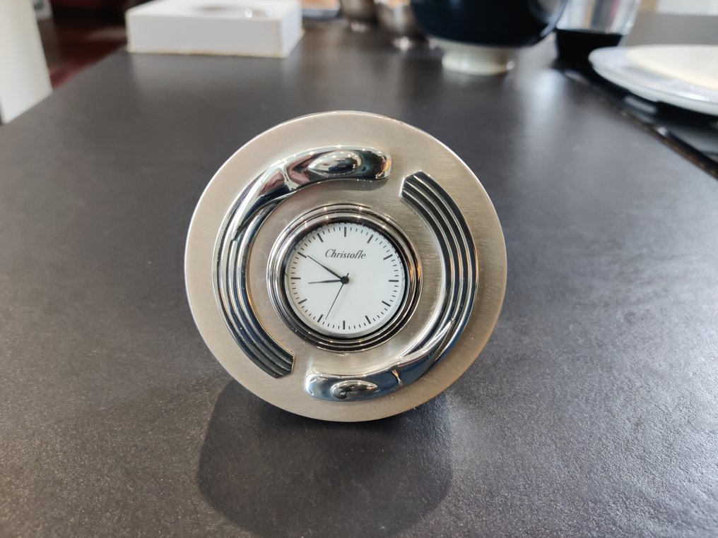 small clock - Christofle -   Brass, Silverplated - 1990-2000 #2.1