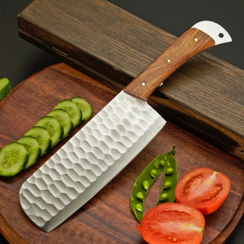 HHH - Coltello da cucina - Kitchen knife set -  Coltelli da chef - Palissandro, sudore - Nord America - Set da chef per barbecue, coltelli da chef #1.0
