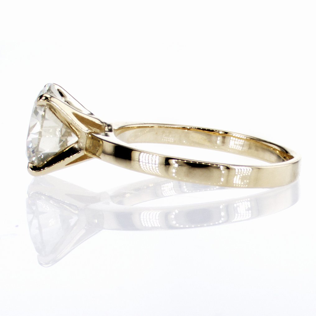 Sans prix de réserve - Bague de fiançailles - 14 carats Or jaune - 2.03ct. tw. Diamant (Naturelle) #2.1