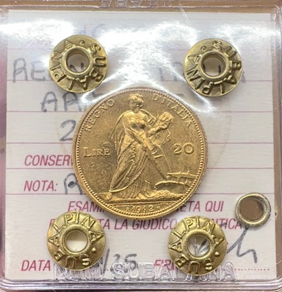 Ιταλία, Βασίλειο Vittorio Emanuele III. 20 Lire 1912 "Aratrice" #1.0