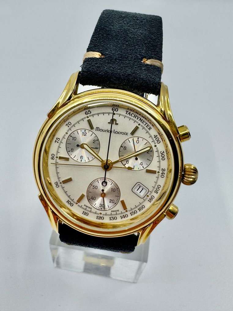 Maurice Lacroix - Les Classiques Chronograph 18k Goldplated G10 - No reserve price - 04663 - Men - 1990-1999 #1.0