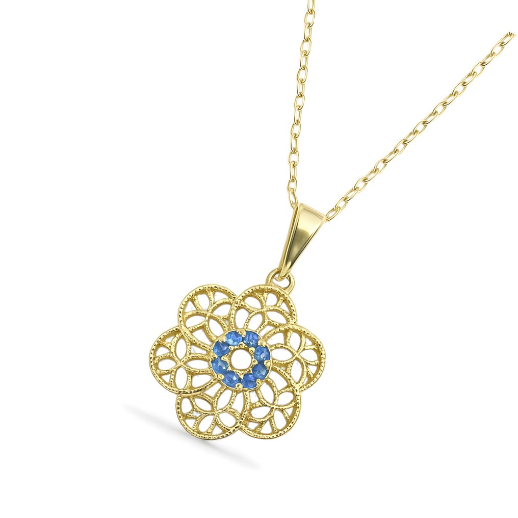 Sans prix de réserve - Collier - 14 carats Or jaune - 8.00ct. tw. Topaze #3.2