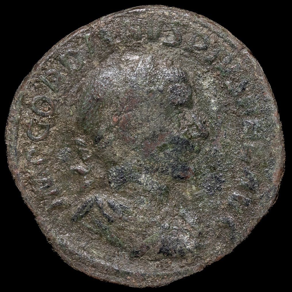 Római Birodalom. Commodus (AD 177-192). Lote de 4 monedas Sestercios y Ases Antonino Pio, Faustina, Gordiano y Adriano (Nincs minimálár) #4.3