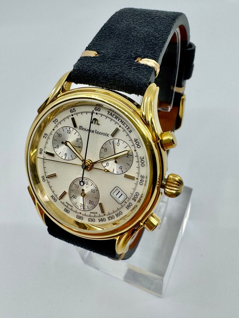 Maurice Lacroix - Les Classiques Chronograph 18k Goldplated G10 - No reserve price - 04663 - Men - 1990-1999 #1.0