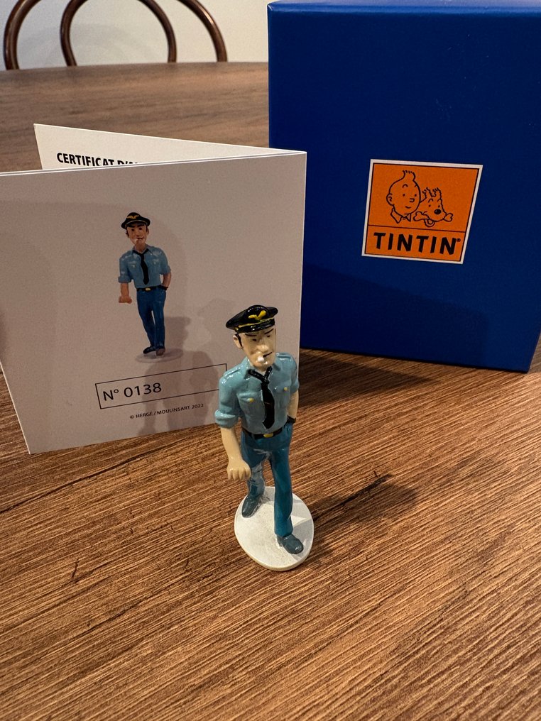 Statuetta - Collection Carte de Vœux 1972 - Moulinsart Tintin réf 46538 - Piombo #1.0