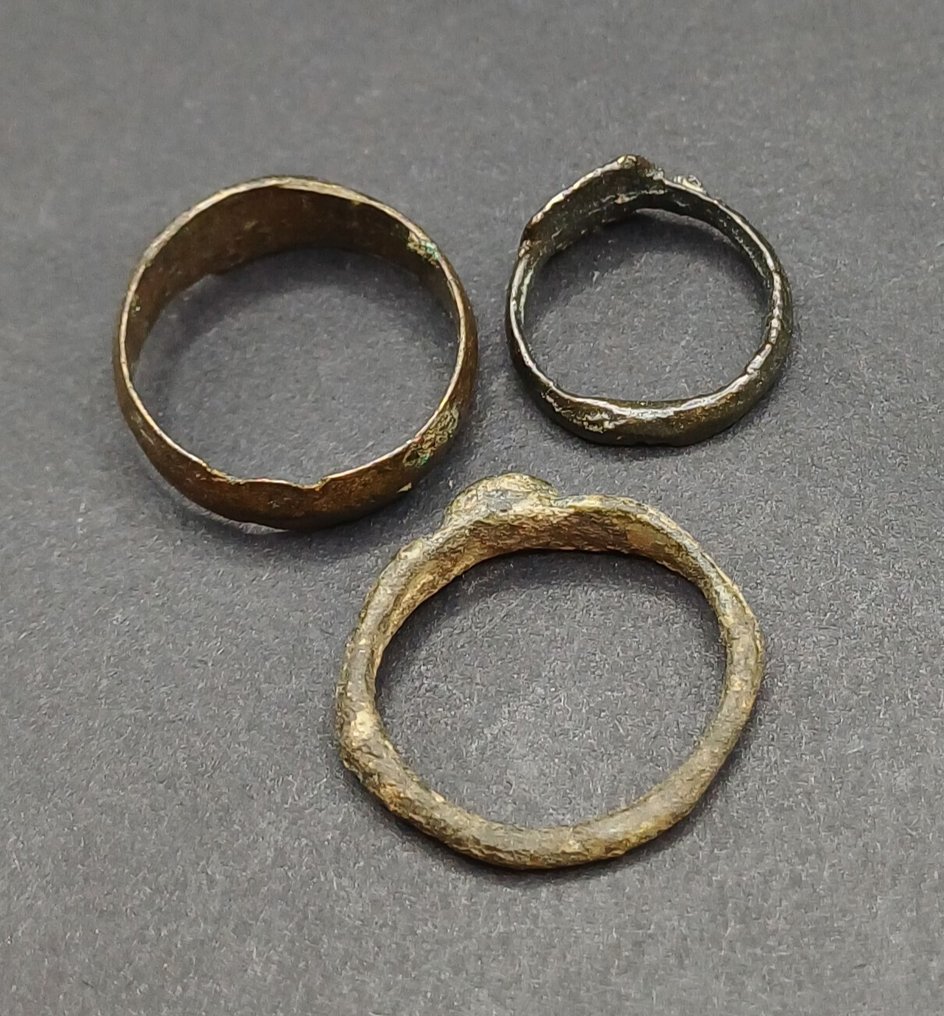 古羅馬 青銅色 装饰戒指 - 20 mm (沒有保留價) #2.1