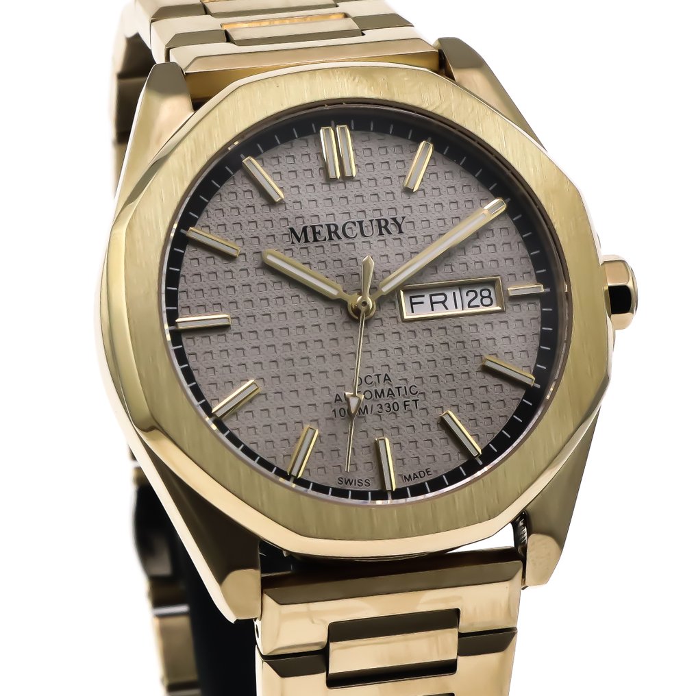 Mercury - Octa New Automatic Swiss Watch - MEA484-GG-2 - Ingen mindstepris - Mænd - 2020+ #1.0