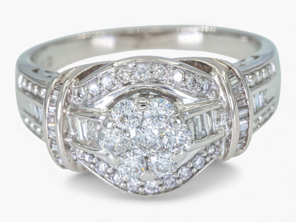 Sans prix de réserve - Bague - 14 carats DRH, Or jaune - 0.85ct. tw. Diamant (Naturelle) #3.2