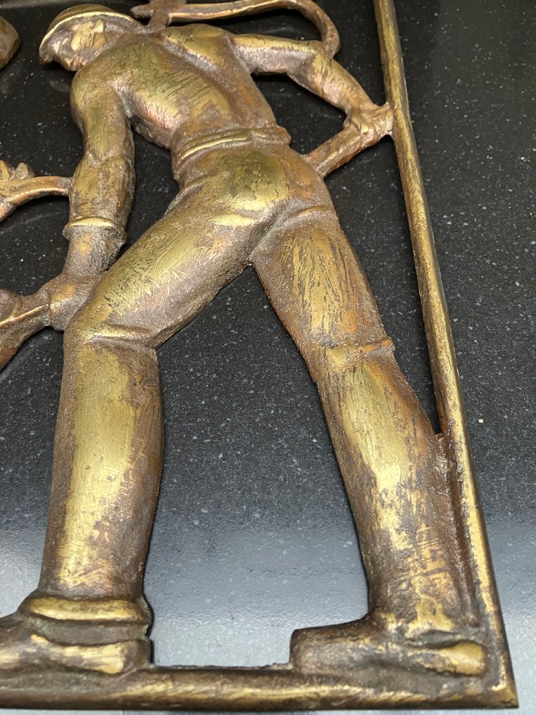 户外雕塑, Staalwerkers - 30 cm - 铜绿青铜 #3.2