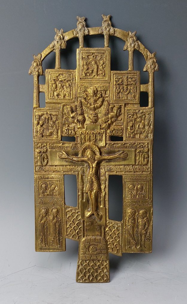 Travel icon - Bronze - Zegenkruis #1.0