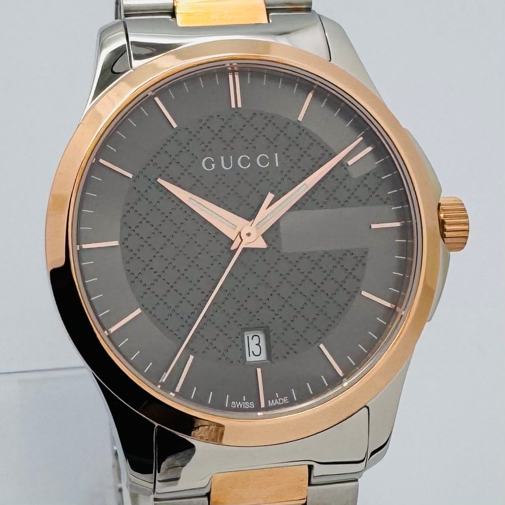 Gucci - G-Timeless Two Tone Grey Dial - χωρίς τιμή ασφαλείας - 126.4 - Άνδρες - 2010-2020  #1.0