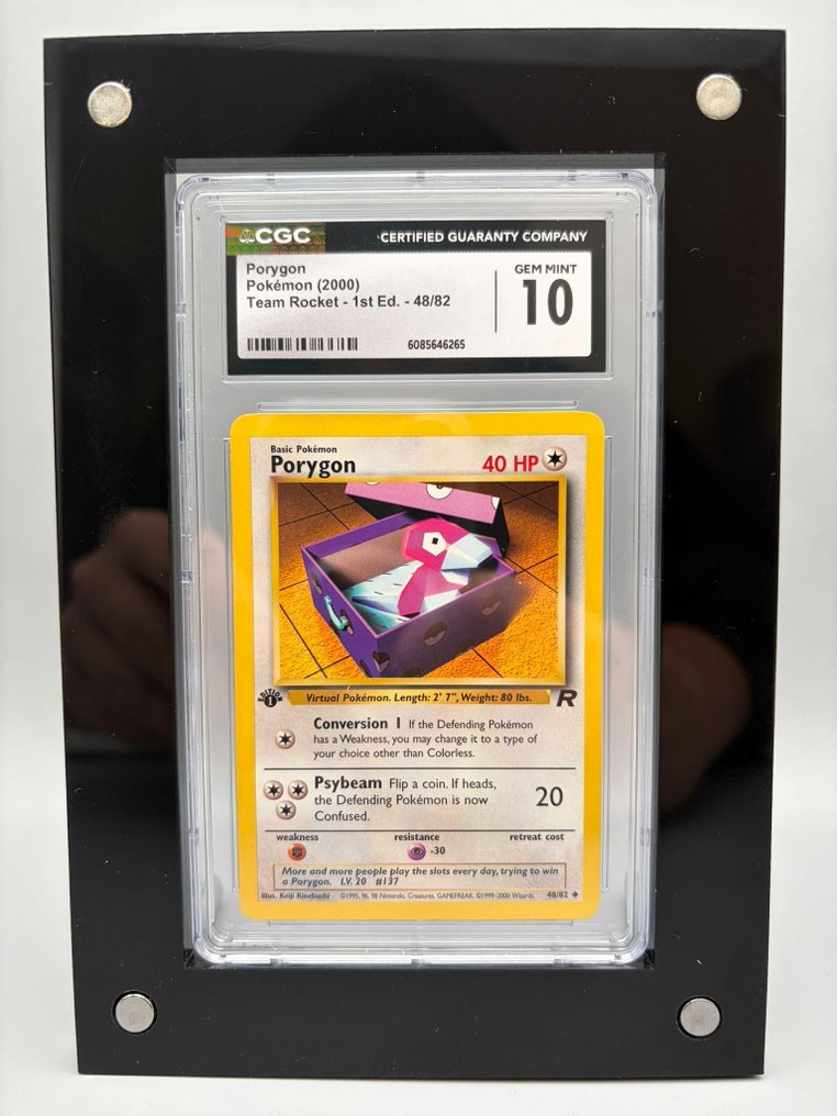 Pokémon Graded card - Porygon 初版 - CGC 10 - WOTC - Team Rocket #1.0