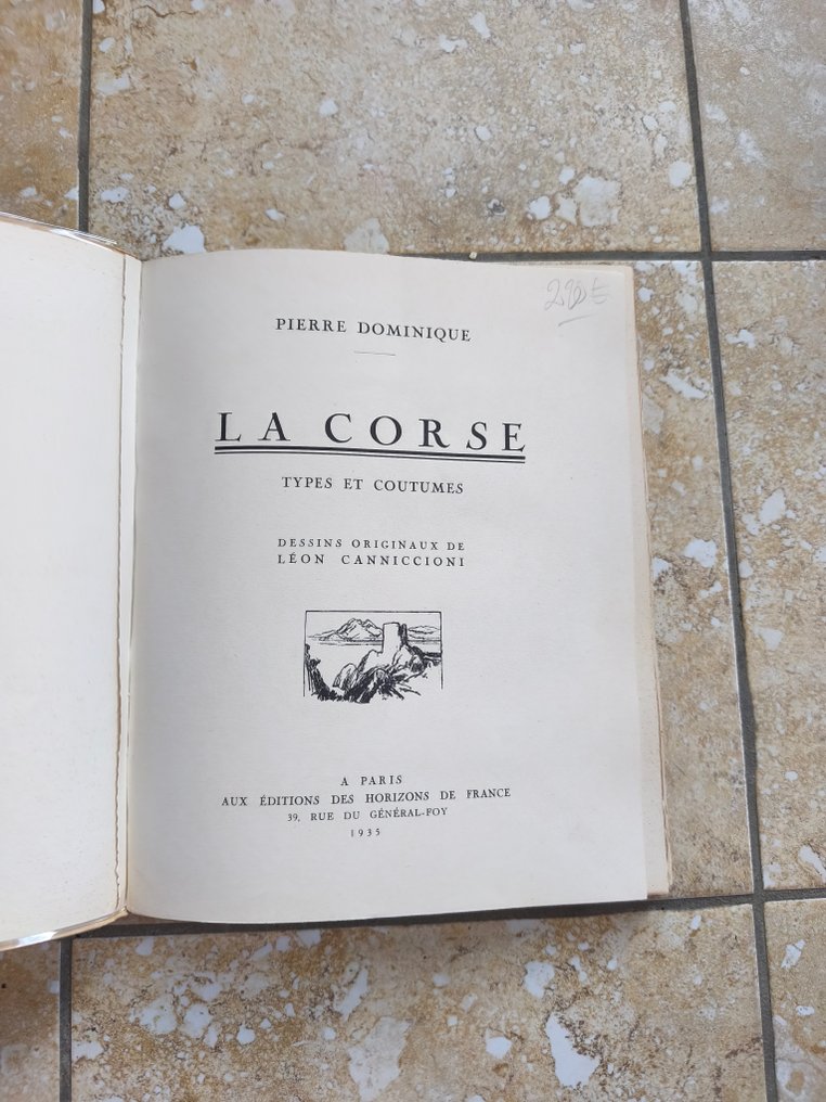 Pierre Dominique / Léon Canniccioni - La Corse. Types et coutumes - 1935-1935 #2.1